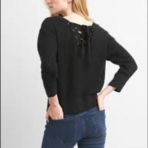 Gap Lace Up Back Sweater